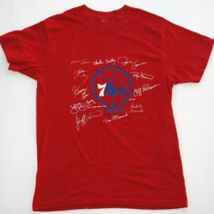 Vintage 1986-87 Philadelphia 76ers Signature Shirt