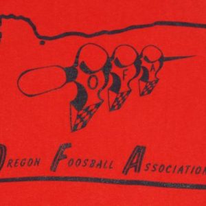 Vintage Oregon Foosball Association T-Shirt 1980s