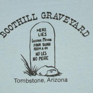 Vintage Tombstone Arizona Boothill Grave T-Shirt Blue