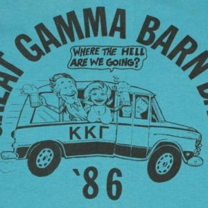 VIntage 1986 Kappa Kappa Gamma Frat Barn Bash Beer T-shirt