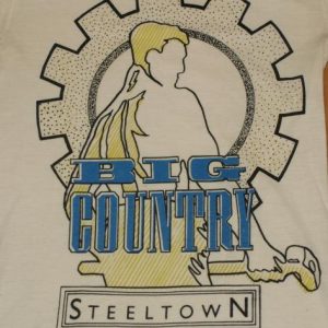 Vintage 1980s BIG COUNTRY Steeltown T-Shirt 1984