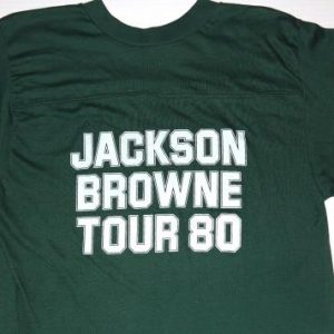 Vintage 1980 Jackson Browne Hold Out Baseball Tour Shirt