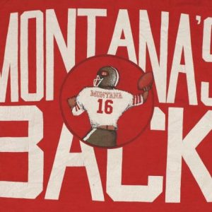 Vintage 1980's JOE MONTANA San Francisco 49ers T-Shirt