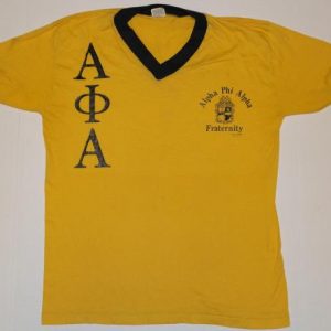 Vintage 1970s Apha Phi Alpha Fraternity Cornell T-Shirt