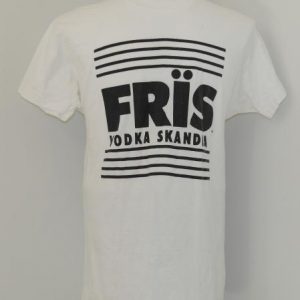 Vintage 1980s FRIS VODKA White Screen Stars T-Shirt 80s