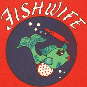 Vintage 1980s Red FISHWIFE T-Shirt Fish