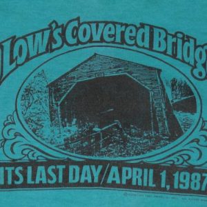 Vintage 1987 Low's Covered Bridge Guilford Maine T-Shirt 80s