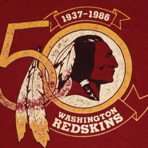 Vintage 1986 80s WASHINGTON REDSKINS NFL Football T-Shirt