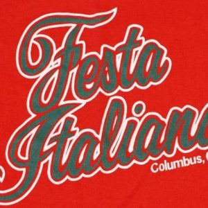 VIntage Italian Festival Columbus Ohio Red T-Shirt