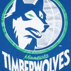 Vintage 80's Minnesota Timberwolves NBA Baseketball T-Shirt