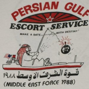 VTG 1988 RARE Persian Gulf Escort Middle East Force T-shirt