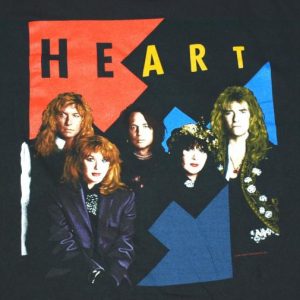 Vintage 1990 HEART Brigade Tour T-Shirt Concert Shirt Rock