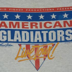 Vintage 1990 Original AMERICAN GLADIATORS Tour T-Shirt