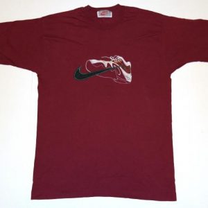 Vintage 80s 90s NIKE Air Embroidered SNEAKER T-Shirt