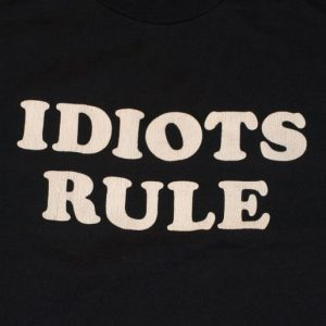 Vintage Black IDIOTS RULE T-Shirt Janes Addiction