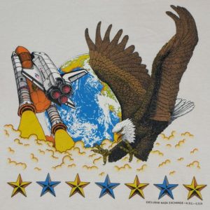 Vintage NASA Space Shuttle Bald Eagle T-Shirt