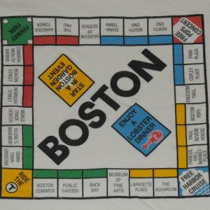 Vintage 1990s Boston Mass Monopoly T-Shirt