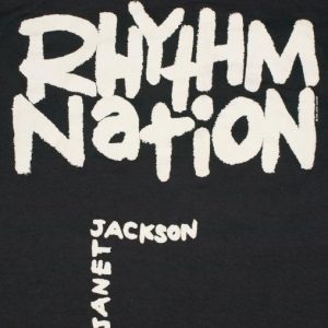 VTG 1990 Janet Jackson Rhythm Nation No Predudice T-shirt