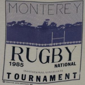 Vintage 1985 RUGBY National Tournament Monterey T-Shirt