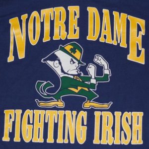 Vintage 1980s NOTRE DAME University Fighting Irish Shirt