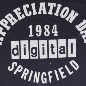 Vintage 1984 Springfield Mass Digital Computer T-Shirt