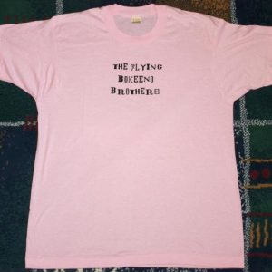 Vintage 80s FLYING BOKEENO Brothers Pink Thin T-Shirt