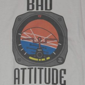 Vintage 1990s Trintec Bad Attitude Aviation Pilot T-Shirt