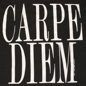 1993 CARPE DIEM Large Letter Latin Seize The Day T-Shirt