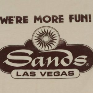 Vintage 1980s THE SANDS Casino Las Vegas Nevada Shirt