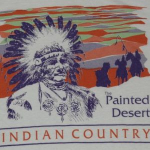 Vintage 1980's Painted Desert Arizona Indian Chief T-Shirt