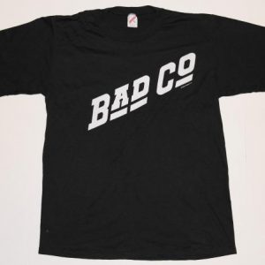 Vintage 1980s BAD COMPANY 1988 Black ORIGINAL T-Shirt