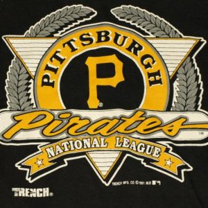 Vintage 1991 90s Pittsburgh Pirates MLB Baseball T-Shirt