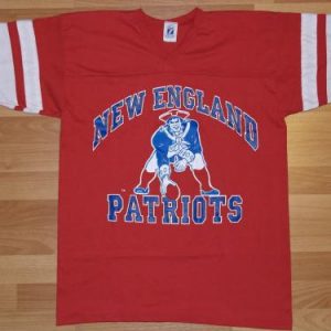 Vintage 1980s New England Patriots Jersey Shirt NFL Football