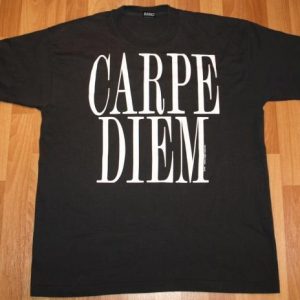 VTG 1990s CARPE DIEM Latin Seize The Day T-shirt Dead Poets