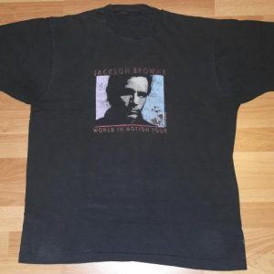 Vintage 1989 JACKSON BROWNE World In Motion T-Shirt