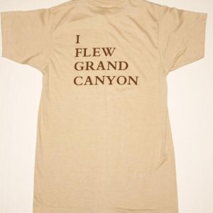 Vintage 1980s Grand Canyon Airlines T-shirt Beige 80s