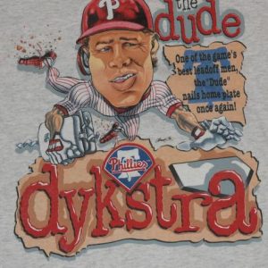 Vintage 1990s LENNY DYKSTRA Philadelphia Phillies T-Shirt