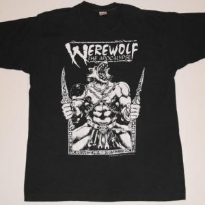 Vintage 1990s Werewolf The Apocalypse RPG Game Comic T-shirt