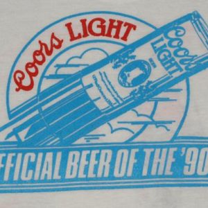 Vintage Coors Light Beer 1991 Marathon T-Shirt