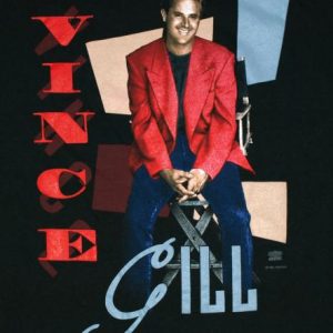 Vintage VINCE GILL 1992 Concert Tour Country Music T-Shirt