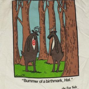 Vintage 1988 The Far Side Funny Hunting Novelty T-Shirt