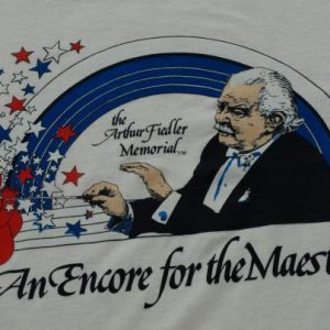 Vintage 1980s Arthur Fiedler Maestro Boston Pops T Shirt