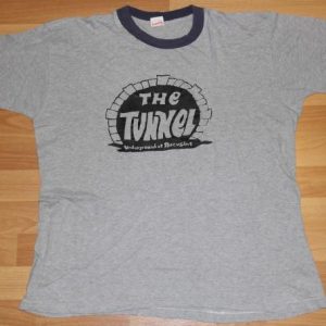 Vintage 1980s The Tunnel Night Club Logo T-Shirt 80s