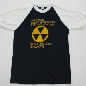 Vtg 1970s RARE Three Mile Island RADIOACTVE NUCLEAR Shirt