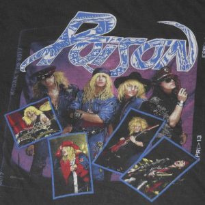 Vintage 1988 POISON Open Up & Say Ah Concert Tour T-Shirt