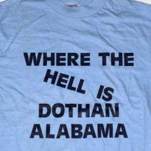 Vintage 1980s Dothan Alabama Blue 80's T-Shirt