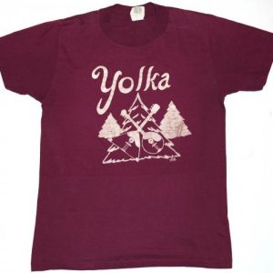 Vintage 1970s YOLKA Tree Russian New Years T-Shirt 70s