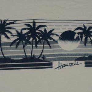 vintage 1980s Hawaii Ringert T-Shirt Beach Palm Trees 80s