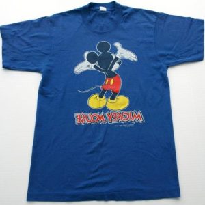 RARE Vintage MICKEY MOUSE Backward Reverse PUNK Shirt