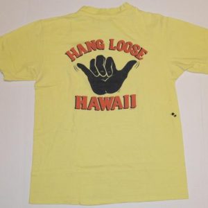 Vintage Yellow Hang Loose Hawaii T-Shirt